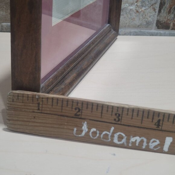 Vintage Framed Cross Stitch Fruit Basket Wall Artwork Hanging Decor - Picture 10 of 10